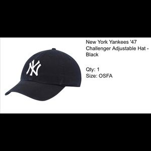 New York Yankees ‘47 challenger adjustable Hat- black